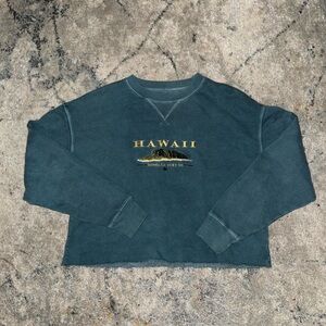 Hawaii Crewneck- Dark Teal